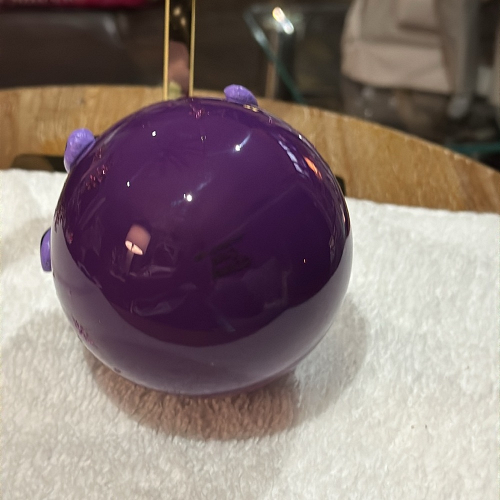 DISNEY Store, RARE Ursula Purple Glass Ball Sketchbook Ornament, PRISTINE - Picture 17 of 17